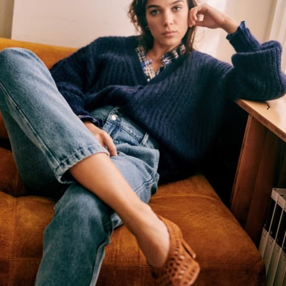 Sézane Sam Trousers / Jeans  | Light Blue - Picture 1 of 16